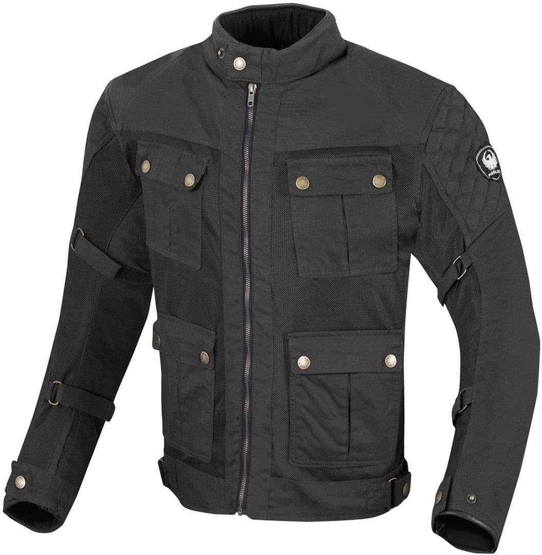 Merlin Chigwell Utility Motorcycle Waxed Jacket black XL Figure 1