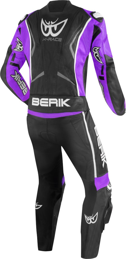 Berik Zakura Evo perforeret 2-delt motorcykel læderdragt sort/lilla 52 Figur 2