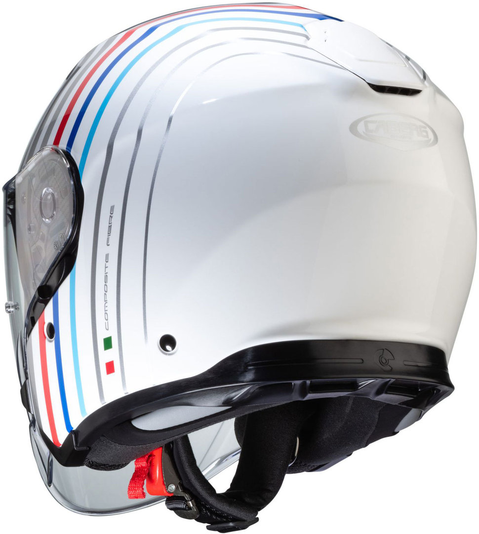 Caberg Flyon Bakari 제트 헬멧 흰색/빨간색/파란색 L (59/60) 그림 4