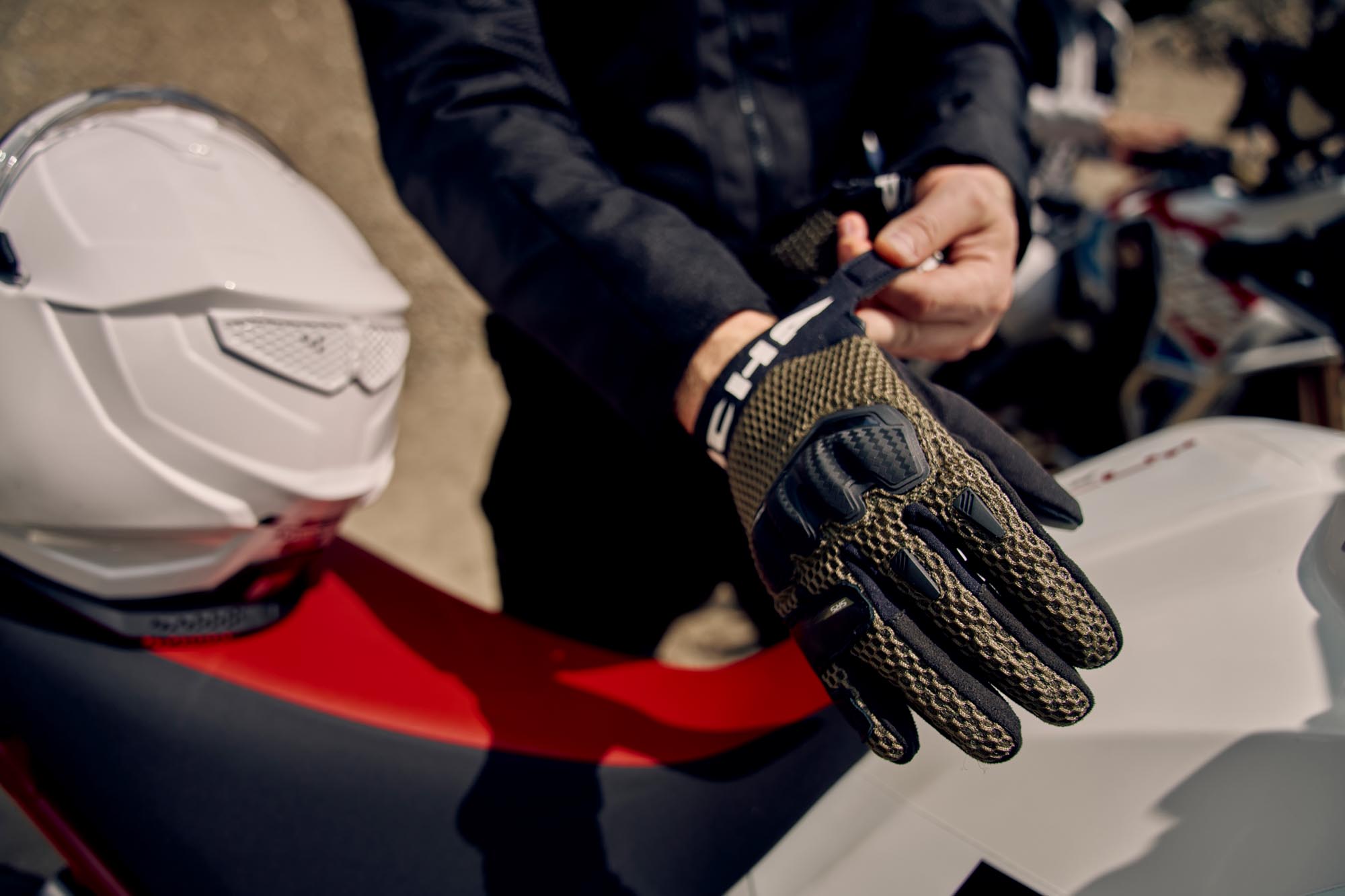 Richa Stradale AP-X Mesh Rękawice motocyklowe zielony L Rysunek 6