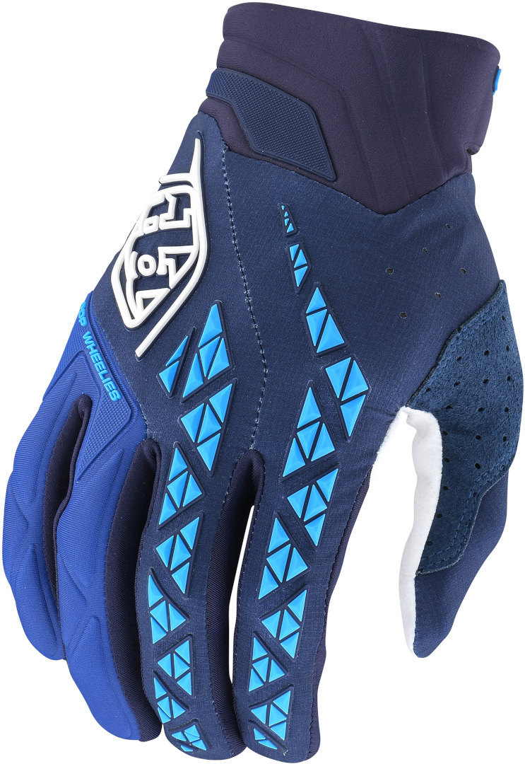 Troy Lee Designs SE Pro Motocross Handskar mörkblå/ljusblå/vit S Figur 1