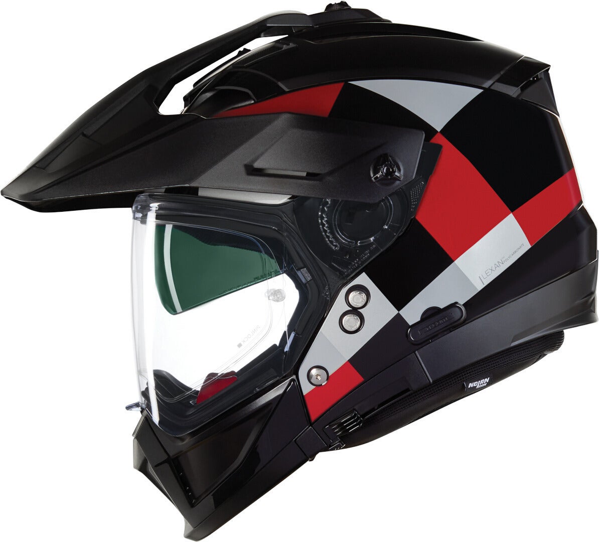 Nolan N70-2X 06 Ruvido N-Com Casco da motocross nero/grigio/rosso M (58) Figura 2