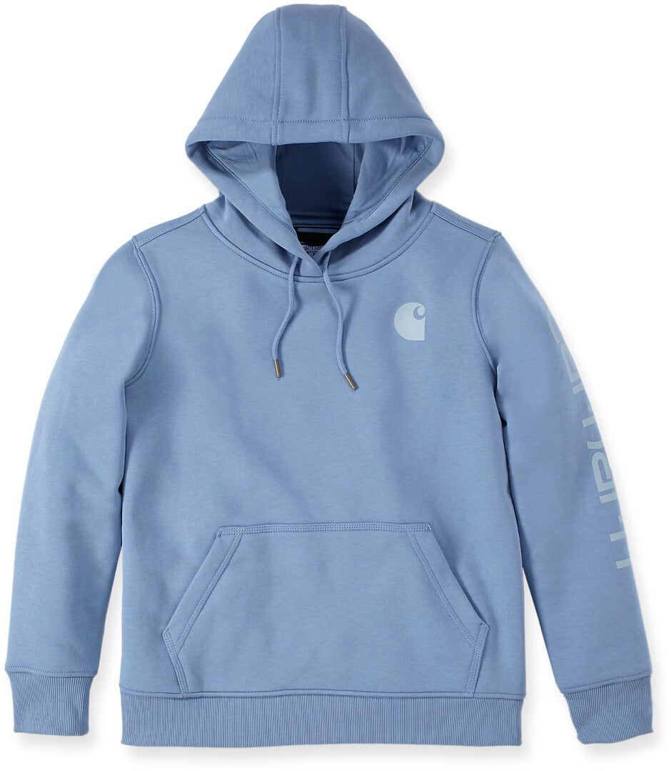 Carhartt Clarksburg Logo Hettegenser for damer blå/lyseblå XL Figur 1