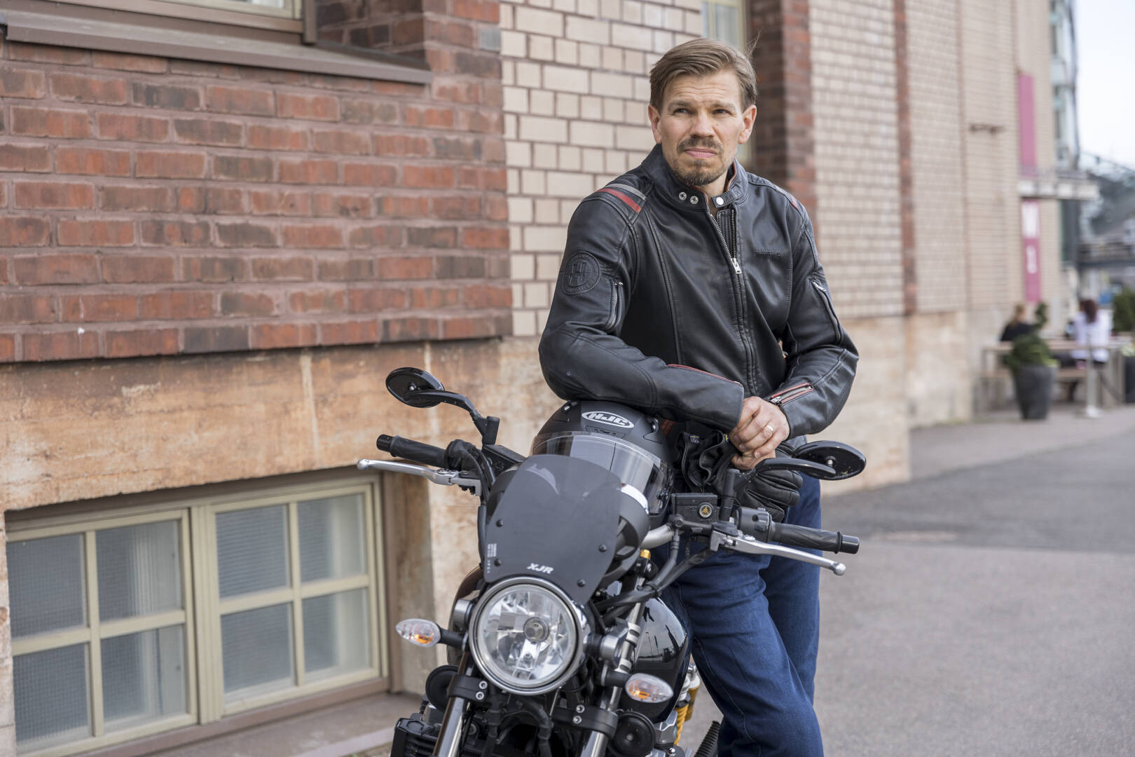 Halvarssons Skalltorp Motorcycle Leather Jacket black 50 Figure 5