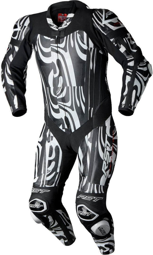 RST Pro Series Evo Airbag Ltd. Joker Eendelig leren motorpak zwart/wit M Figuur 1