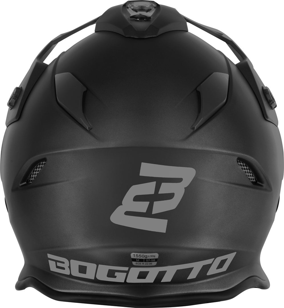 Bogotto H331 BT Bluetooth Casque d’enduro Noir mat XL Figure 8
