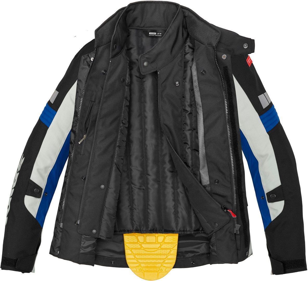 Spidi H2Out Outlander Motorcycle Textile Jacket black/grey/blue XL Figure 5
