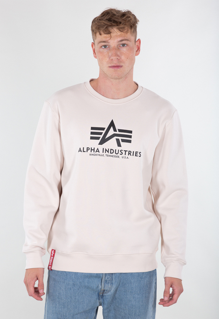 Alpha Industries Basic Sweatshirt Cream M Figure 1