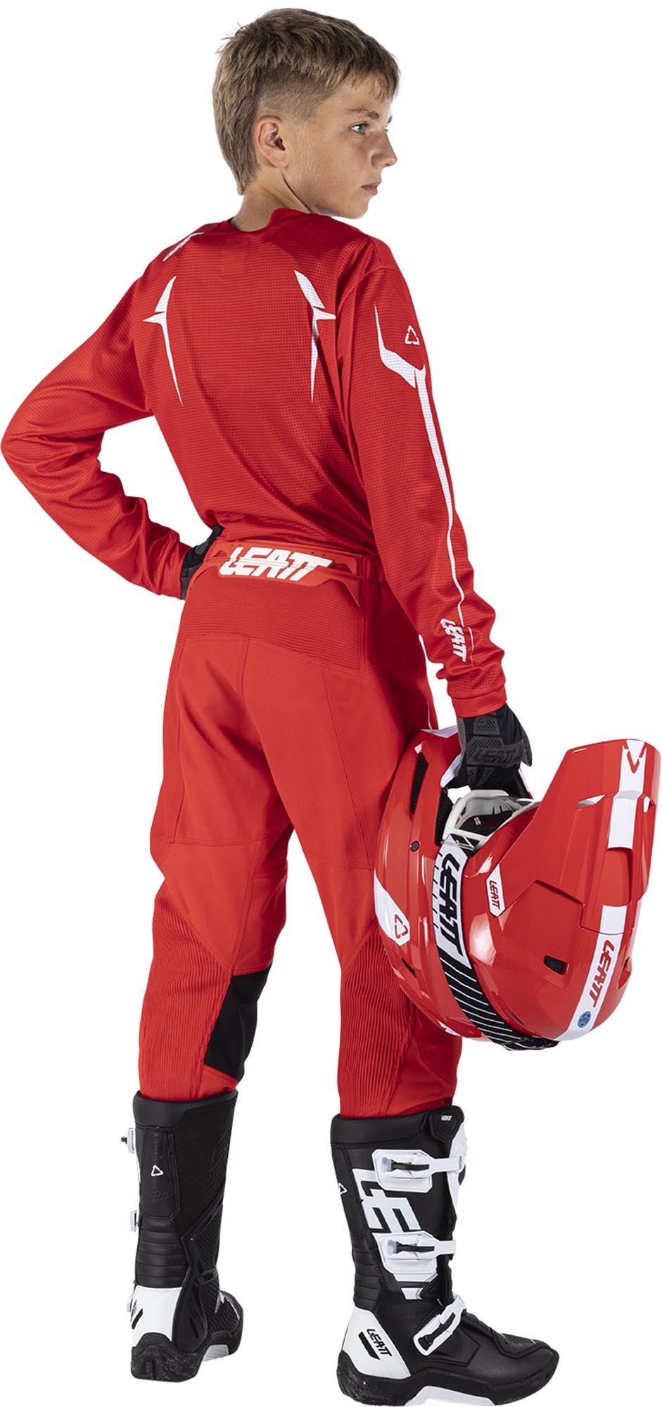 Leatt Moto Ride Kit 3.5 V26 Set di maglie e pantaloni da motocross giovanile rosso S Figura 4