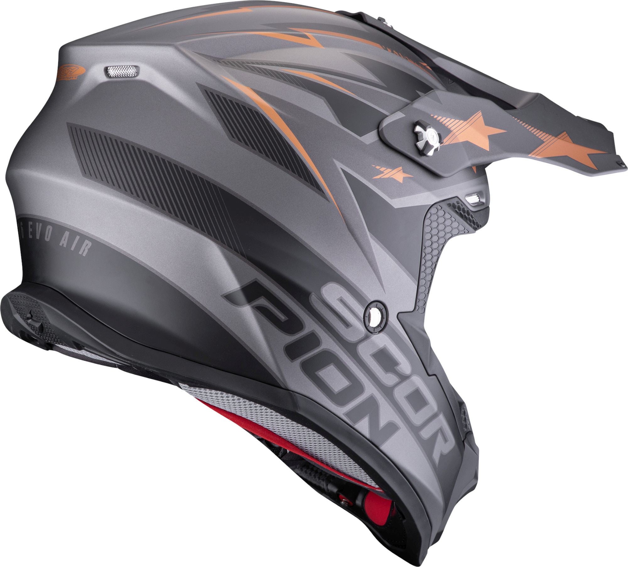 Scorpion VX-16 Evo Air Patriot Motocross hjelm sort/grå/orange L (59/60) Figur 3