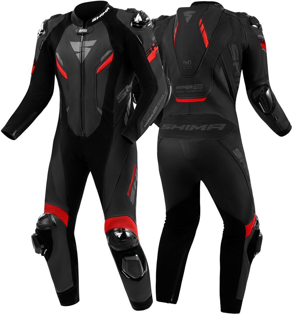Side view of SHIMA Hyper RS perforated One Piece Motorcycle Leather Suit