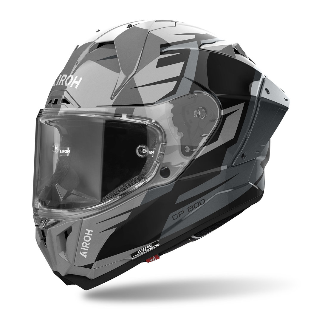 Airoh GP 800 Master Carbon Casco negro/gris S (55/56) Figura 1