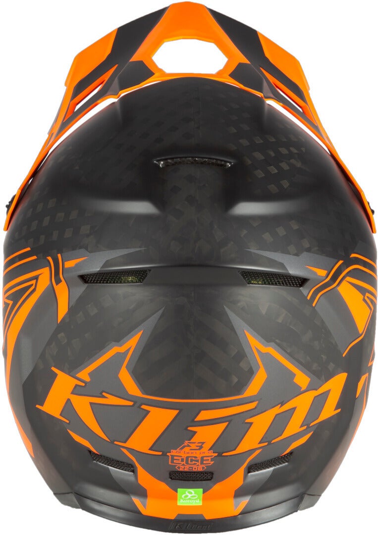Klim F3 Carbon Pro Ascent Snowmobile Helmet black matt/orange XXXL (64/65) Figure 4