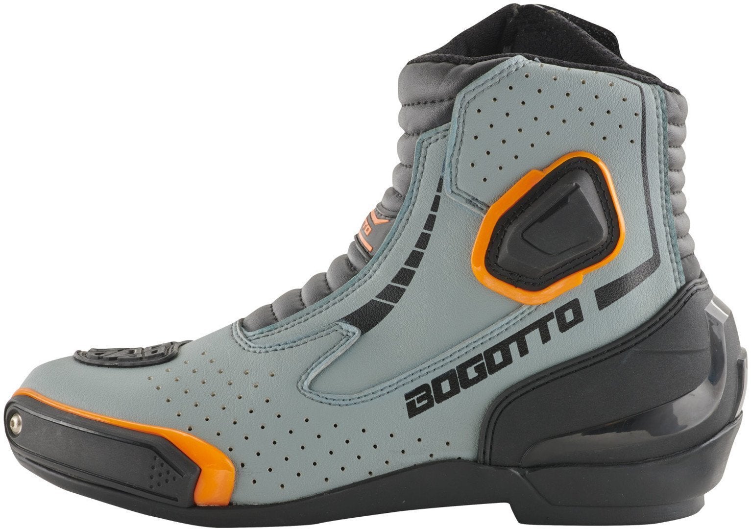 Bogotto Cartagena perforated Motorcycle Boots grey/black/orange 48 Figure 2