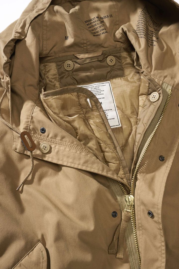 Brandit M51 US Parka Jacke hellbraun M Abbildung 5