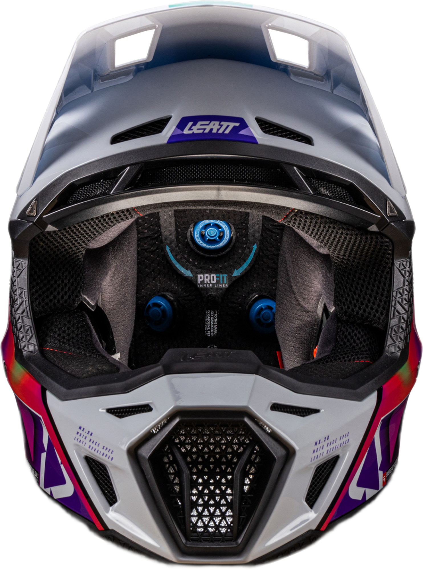 Leatt 8.5 V26 Motocrosshjälm med skyddsglasögon Multi/rosa XS (53/54) Figur 7