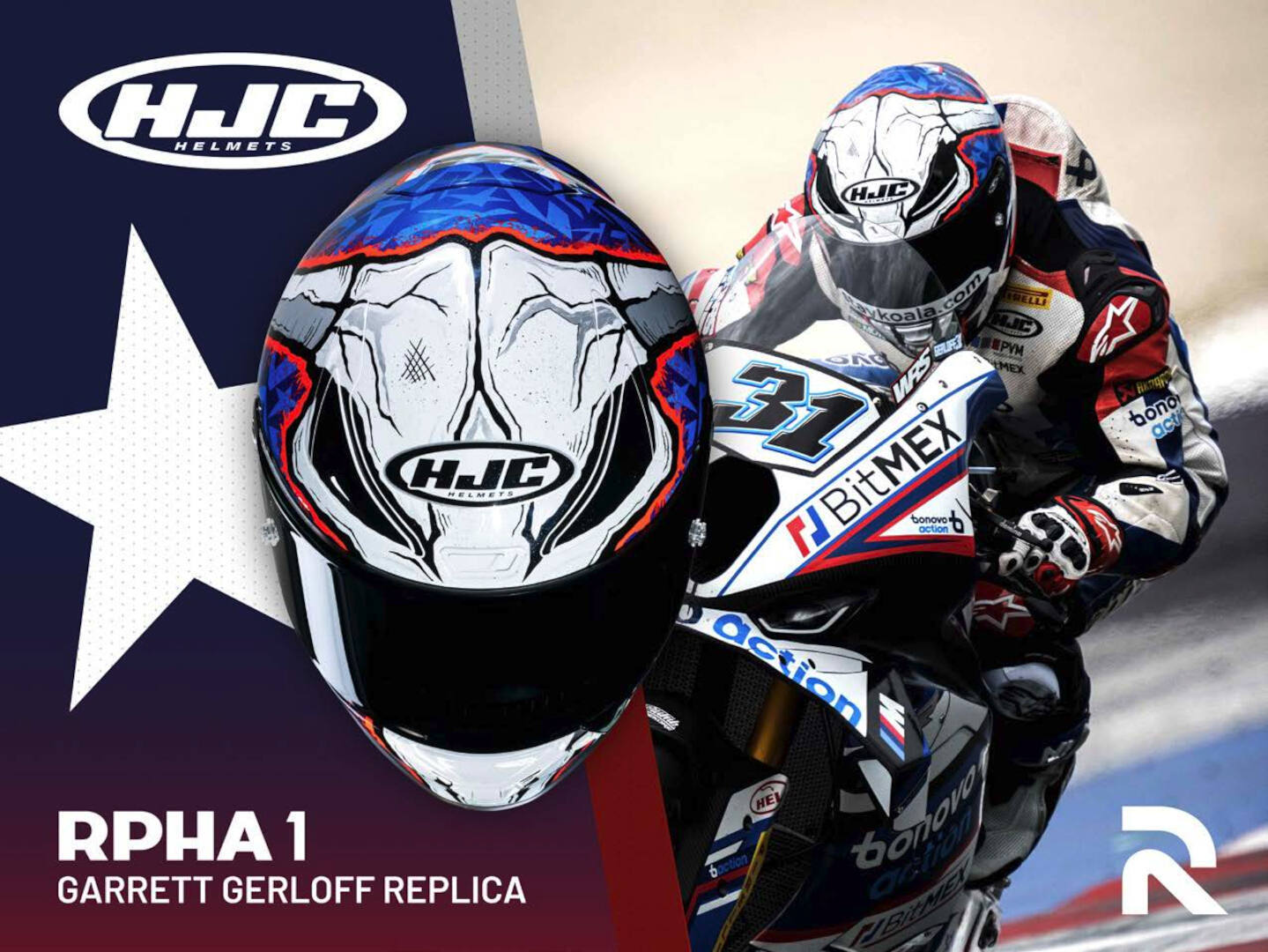 HJC RPHA 1 Garrett Gerloff Replica Cască XXS (52/53) Figura 9