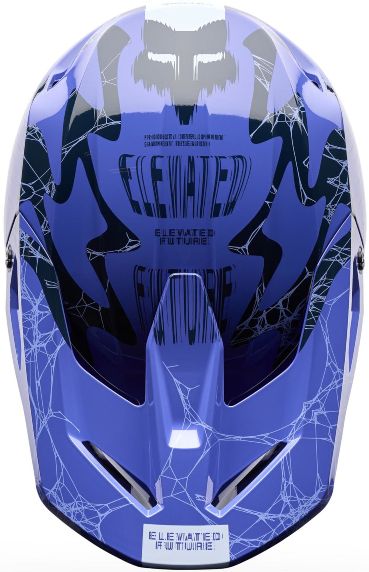 FOX V1 Diffuse Special Edition Młodzieżowy kask motocrossowy Fioletowo/ YL Rysunek 5