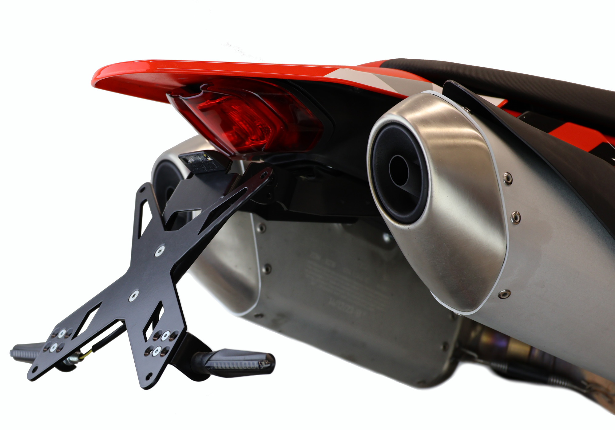 PROTECH registreringsskyltshållarsats inklusive reflektor och plattlampa rostfritt stål/pulverlackerad aluminium svart Figur 1