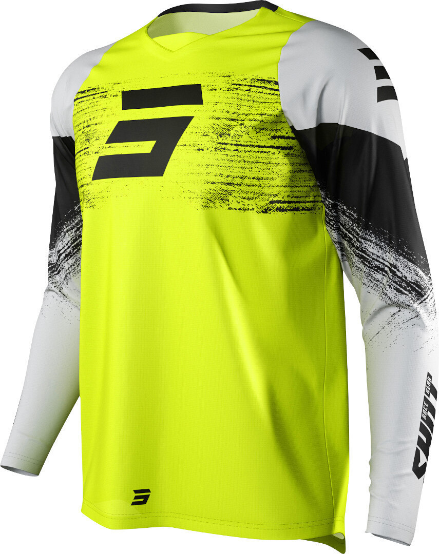 Shot Draw Burst Tricou de motocross alb/galben S Figura 1
