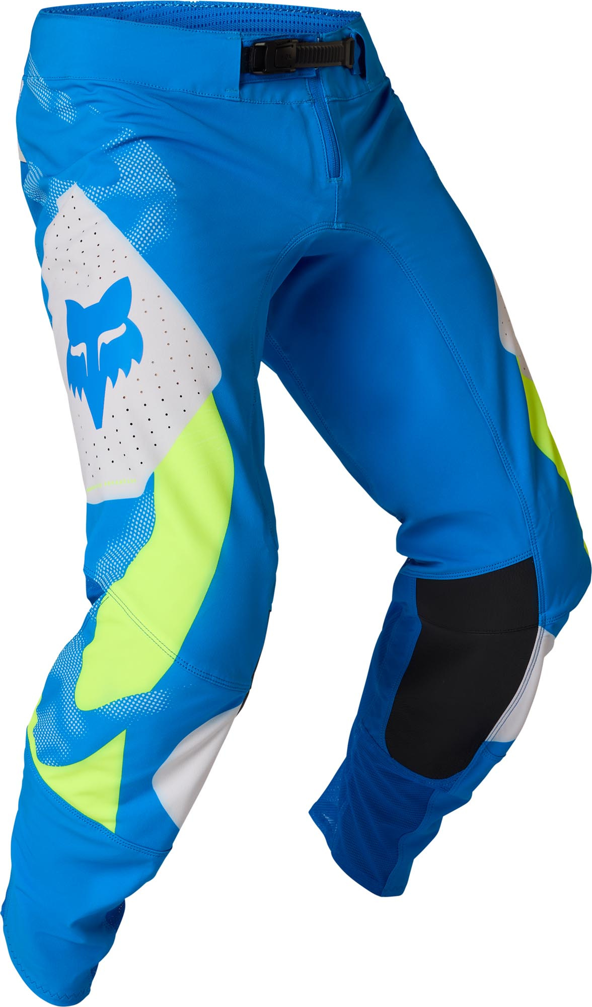 FOX Flexair Tactile Motocrossbukser blå/neon-gul 36 Figur 1