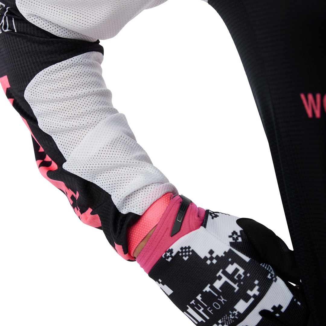 FOX 180 Digi Image Motocross Jersey black/hotpink S Figure 3