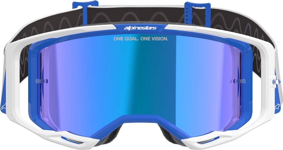 Alpinestars Vision 8 Corp Mirror Ochelari de motocross Albastru/Alb Figura 3