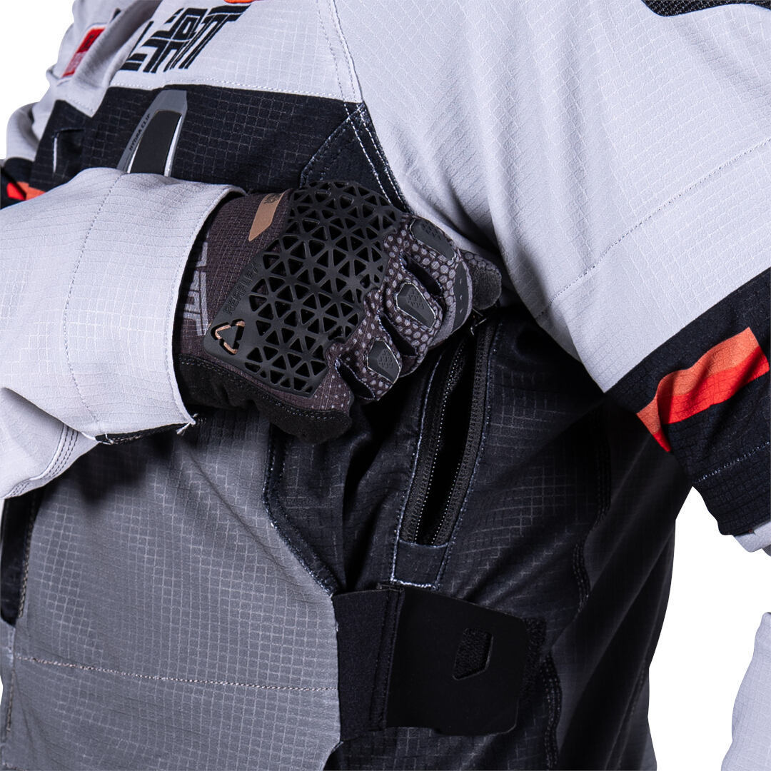 Leatt ADV Rally 5.5 Blouson textile de moto Gris clair/gris foncé/noir L Figure 20