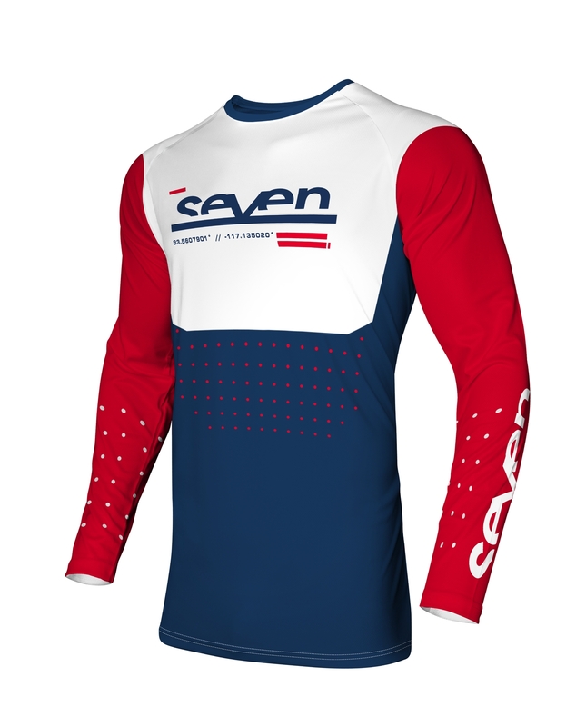 Maillot SEVEN Vox Aperture - rouge/Navy Bleu marine/bleu marine/rouge XL Figure 1