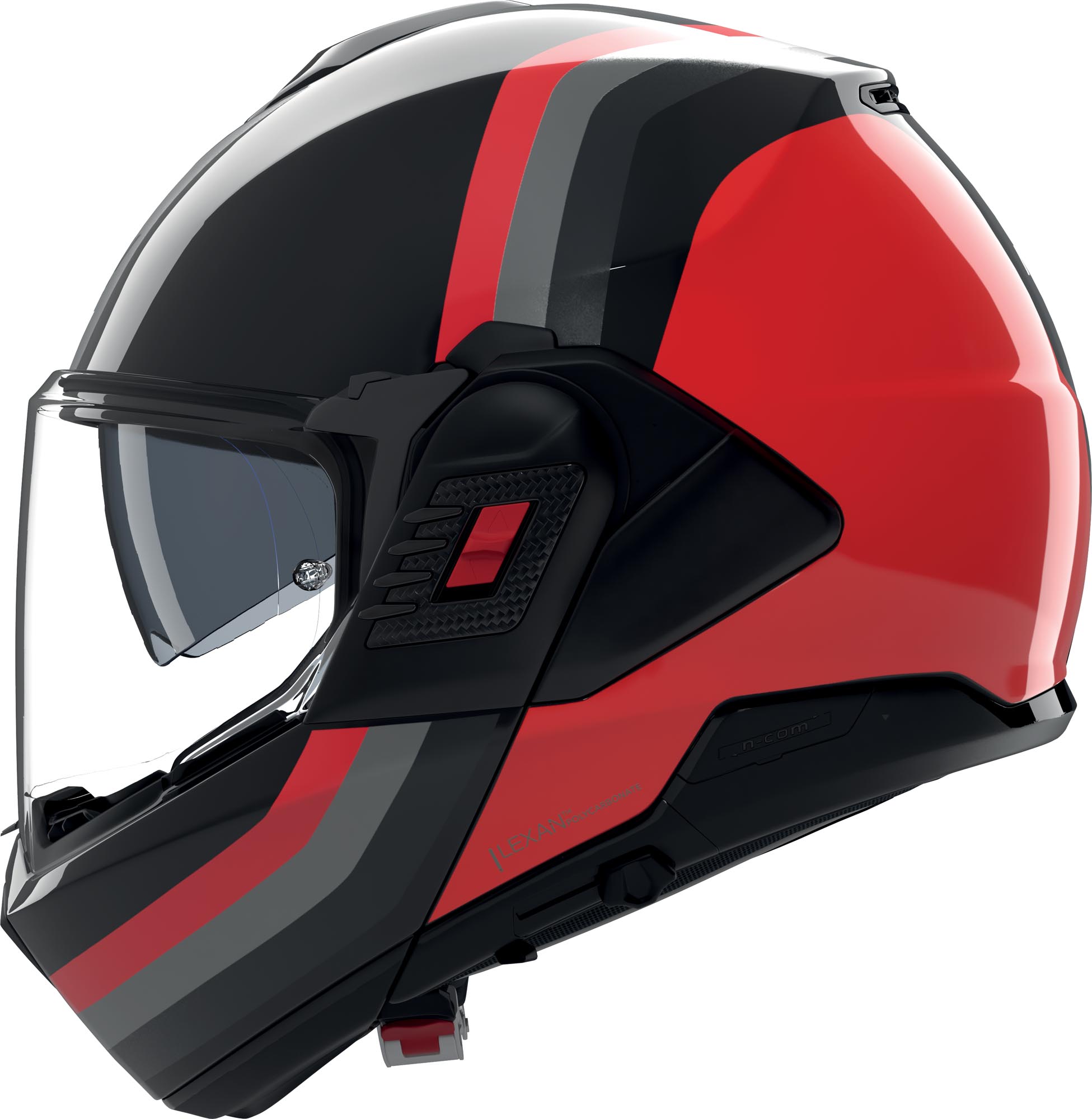Nolan N120-1 Lineo N-Com Casco nero/rosso XXL (64) Figura 3