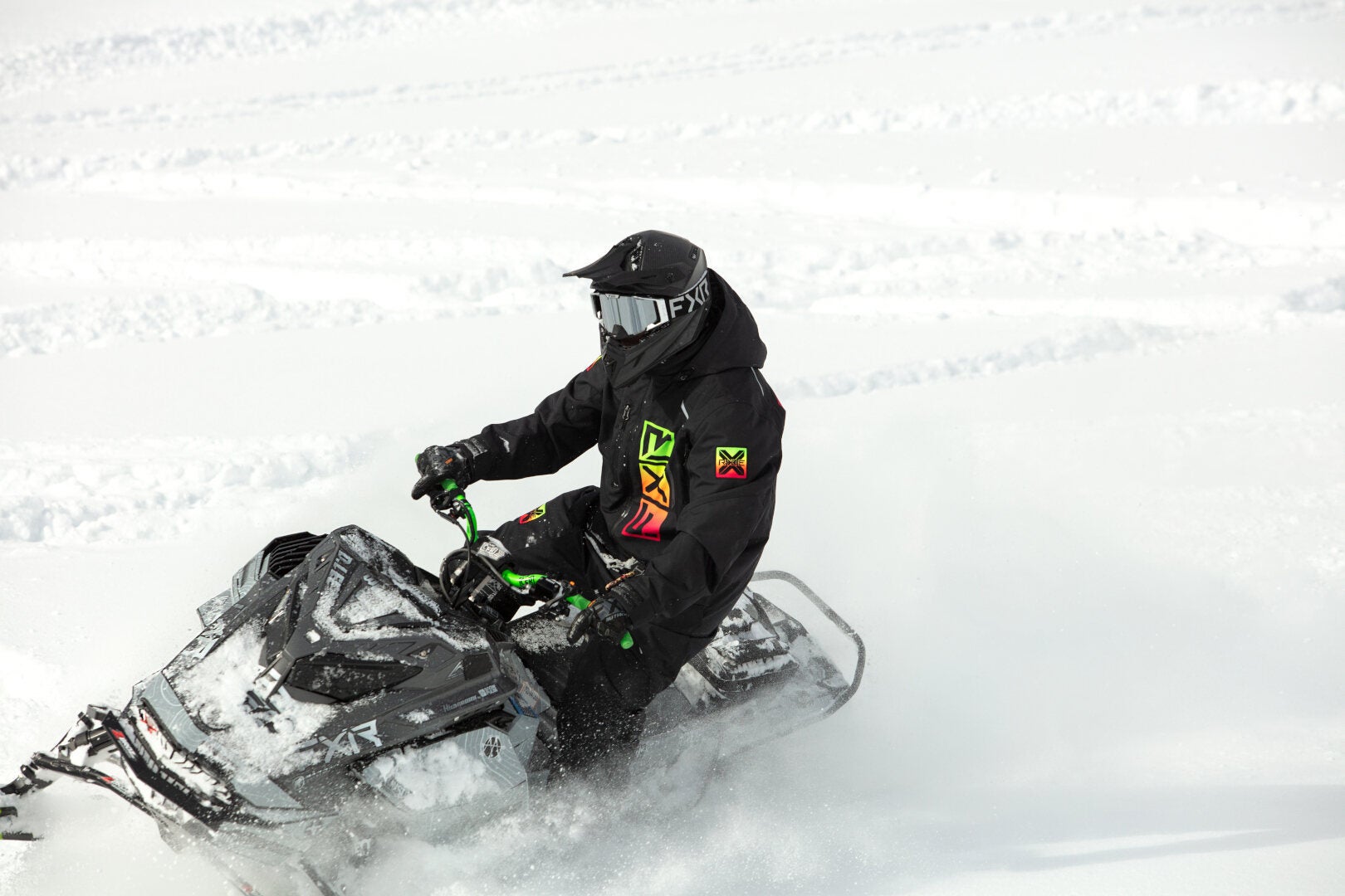 FXR Recruit Lite 2023 One Piece Snowmobile Suit black/red/yellow 3XL Figure 3
