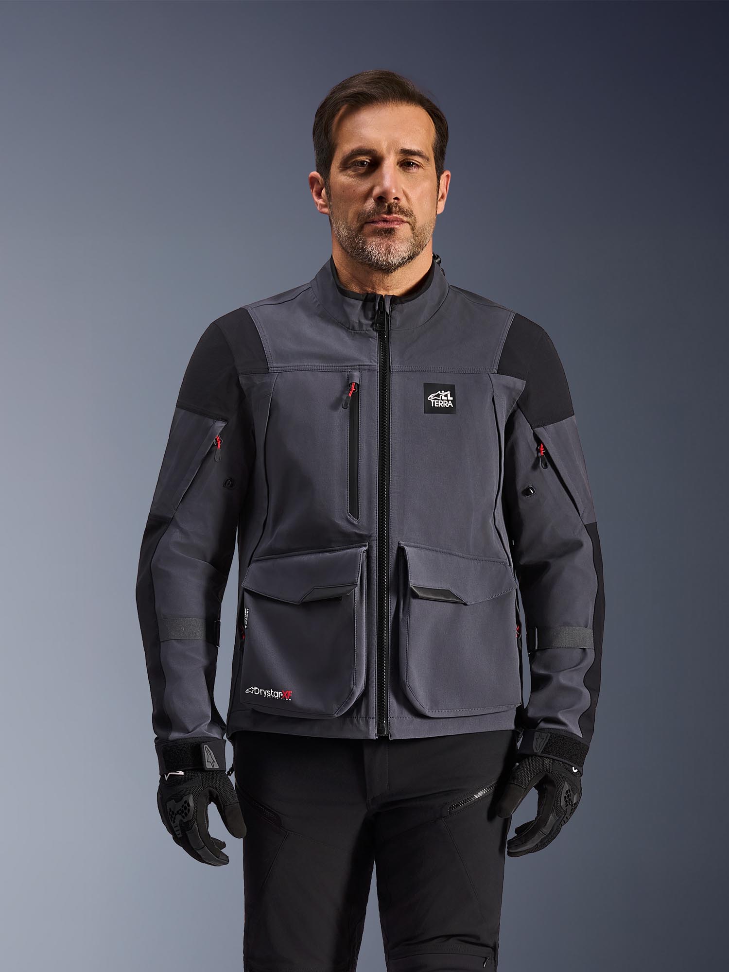 Alpinestars Maxdura Drystar XF waterproof Motorcycle Textile Jacket dark grey/black S Figure 3