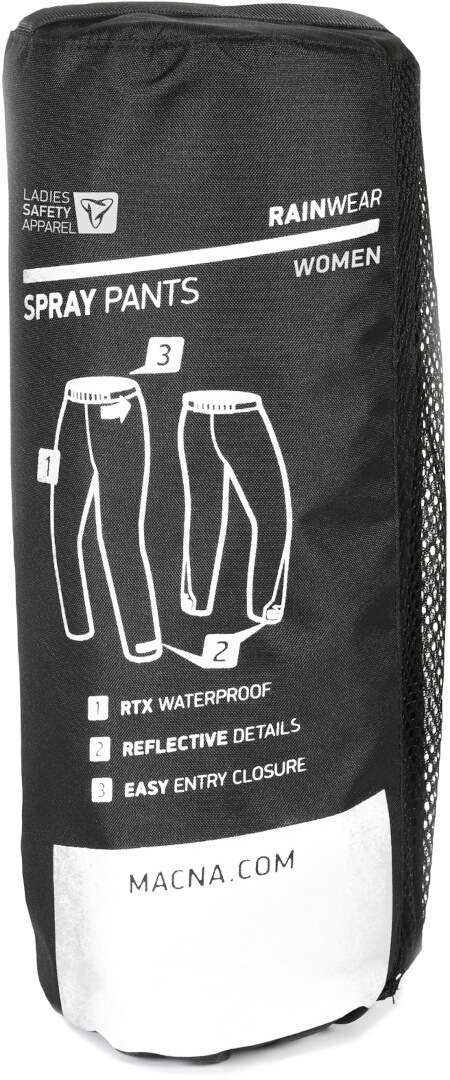 Macna Spray Pantaloni de ploaie pentru motociclete pentru doamne negru M Figura 4