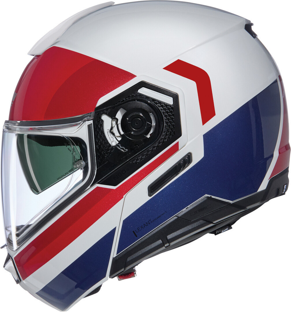 Nolan N90-3 06 Roboto N-Com Cască Alb/Roșu/Albastru S (56) Figura 3