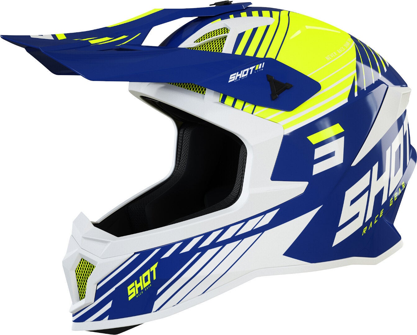 Shot Lite Fury Motocross Helmet blue/red S (55/56) Figure 2