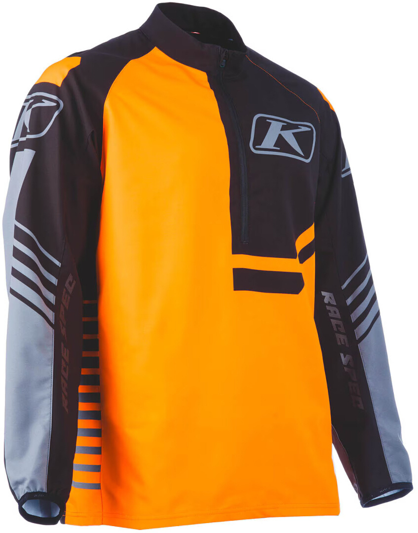 Klim Revolt 1/4 Zip Pullover black/orange M Figure 3