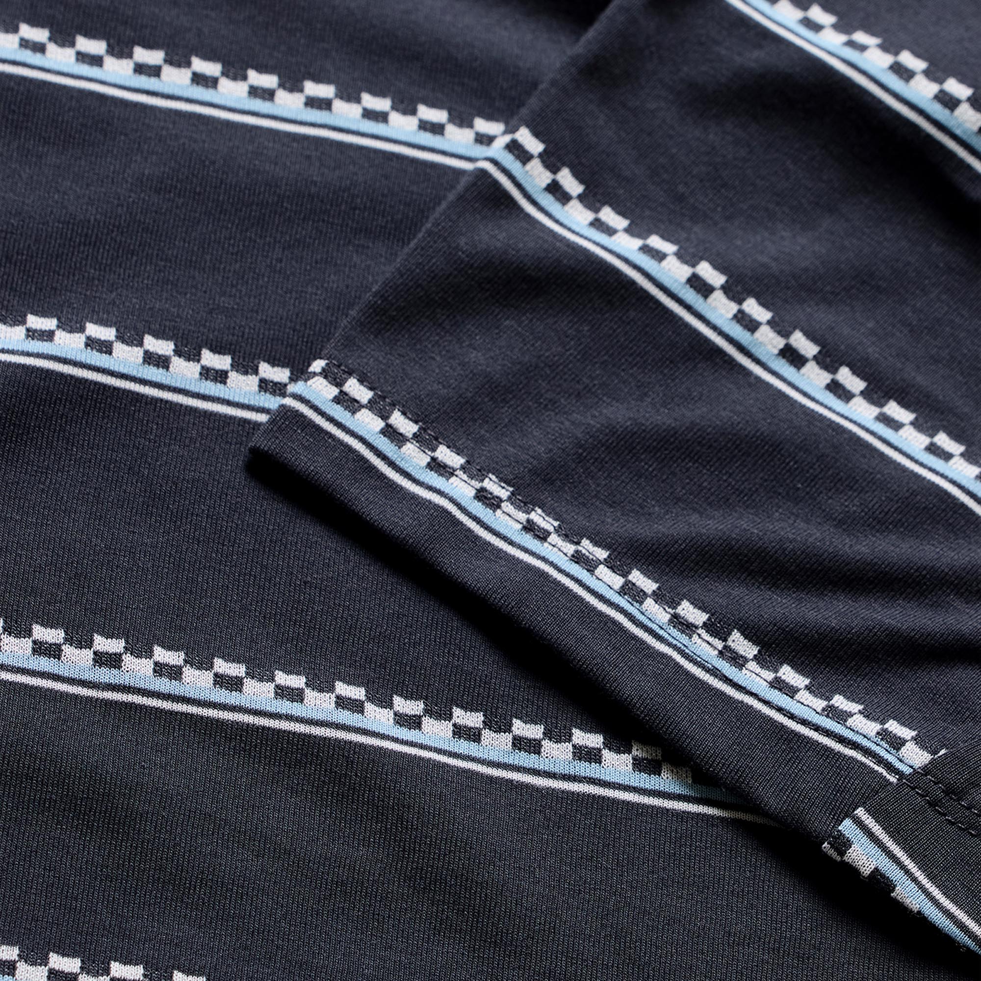 Side view of Troy Lee Designs Skyline Ride Checked Out Short Sleeve Bicycle Jersey