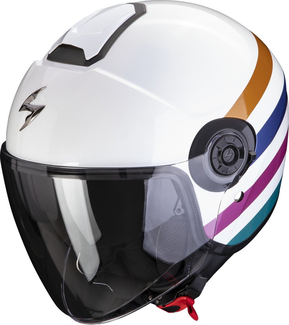 Scorpion Exo-City II Bee Casco Jet bianco/rosa/blu S (55/56) Figura 1