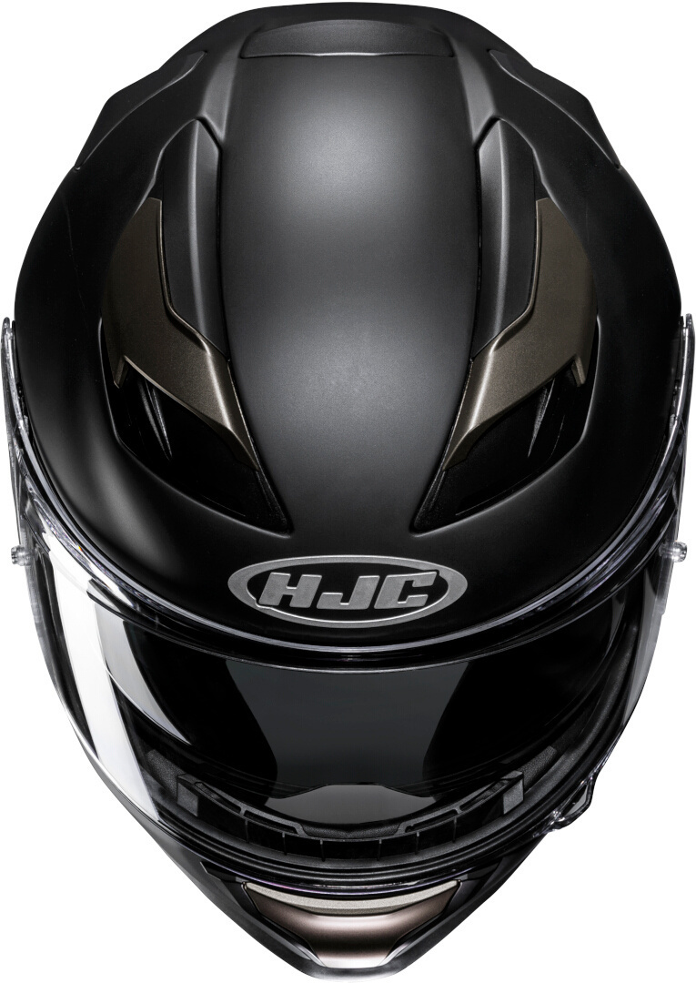 HJC F71 Solid Hjälm Svart/Titanium XL (60/61) Figur 2