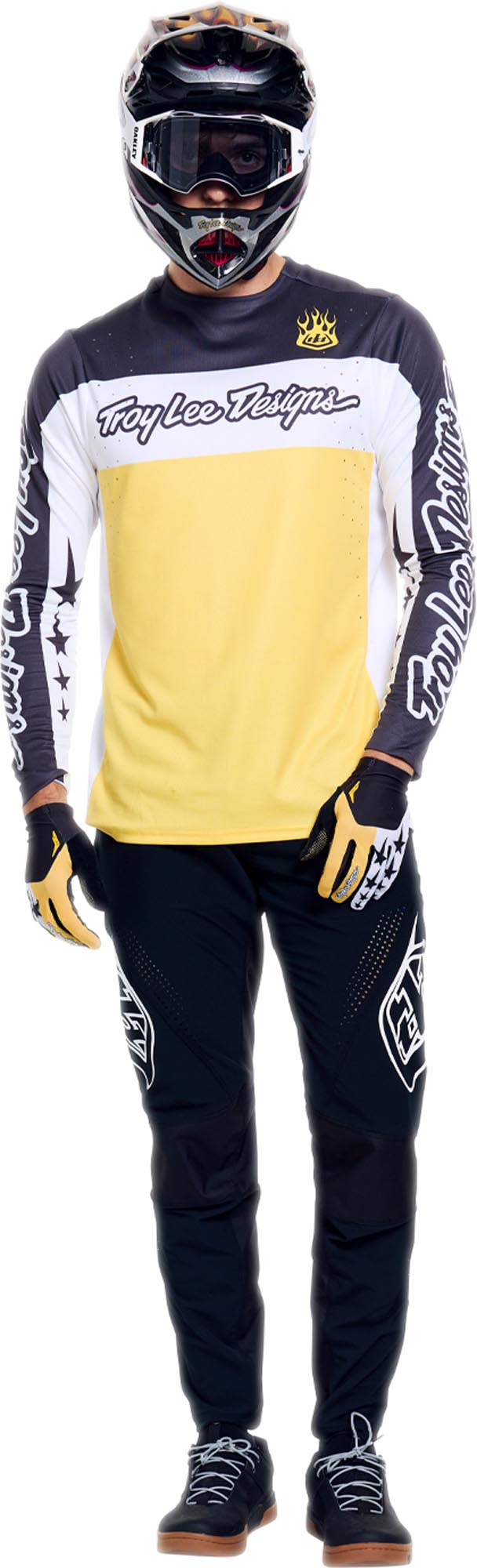 Side view of Troy Lee Designs Sprint Pro YO Moto Bicycle Jersey