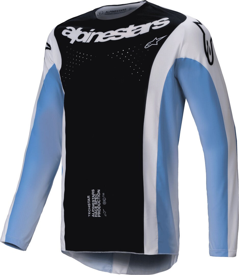 Alpinestars Techstar Melt Motocross trøje sort/blå M Figur 1