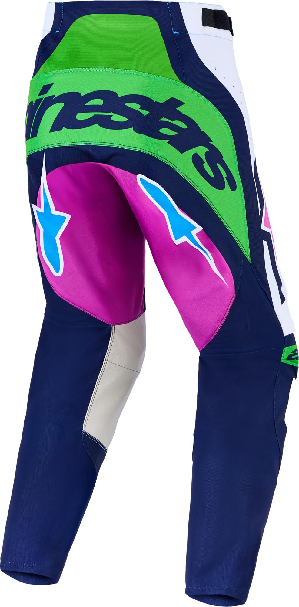 Alpinestars Techstar Maven Pantalon de motocross Blanc/Bleu/Vert 44 Figure 2