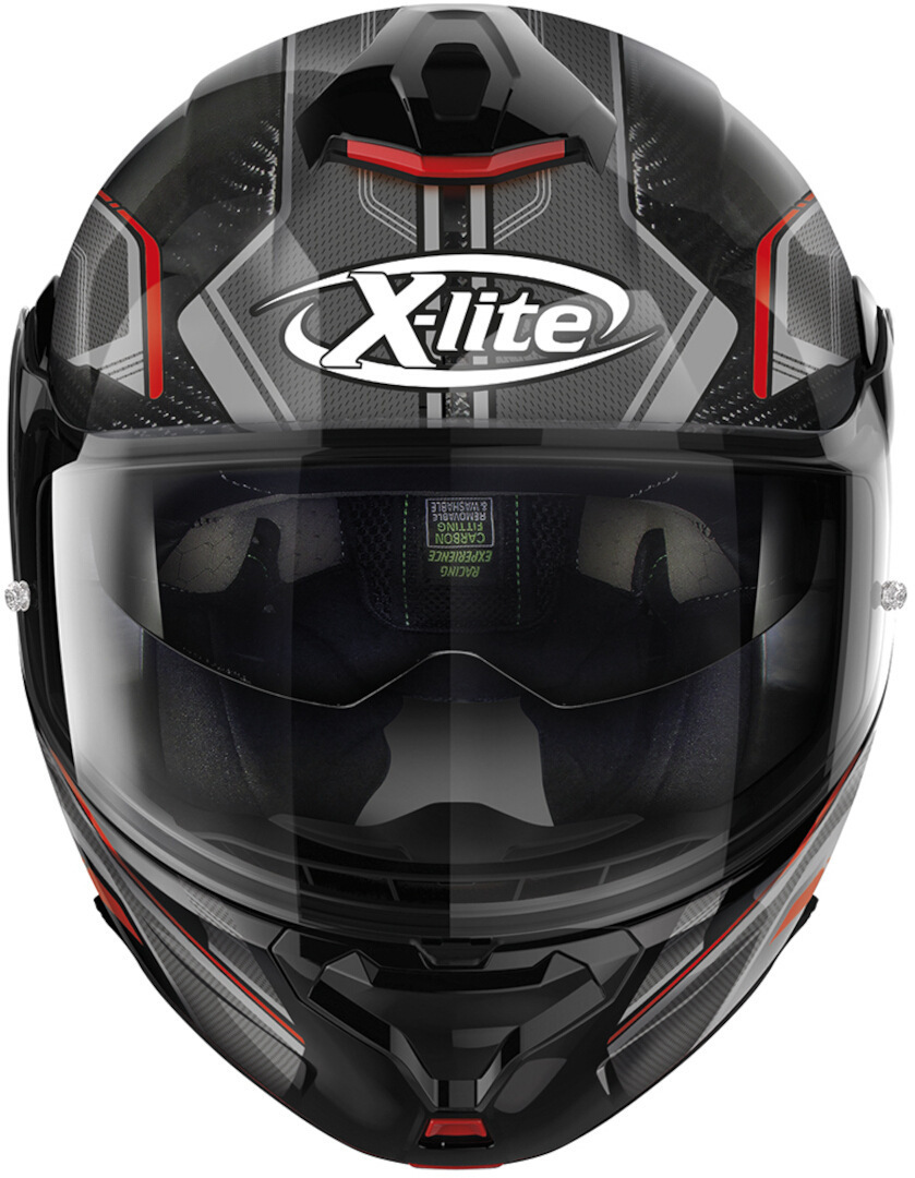X-lite X-1005 Ultra Carbon Alchemix N-Com Cască Negru/Gri/Roșu XXS (54) Figura 4