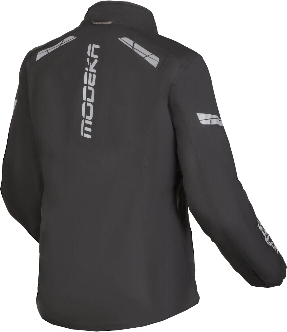Modeka Hydron wasserdichte Damen Motorrad Textiljacke hellgrau/dunkelgrau/schwarz 36 Abbildung 4