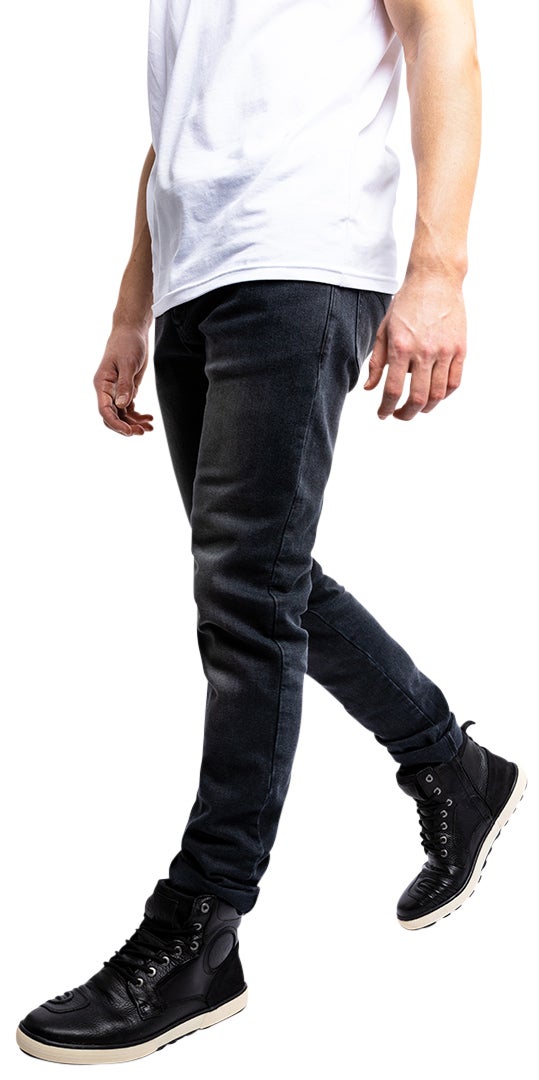 Side view of John Doe Taylor Mono Motorcycle Jeans
