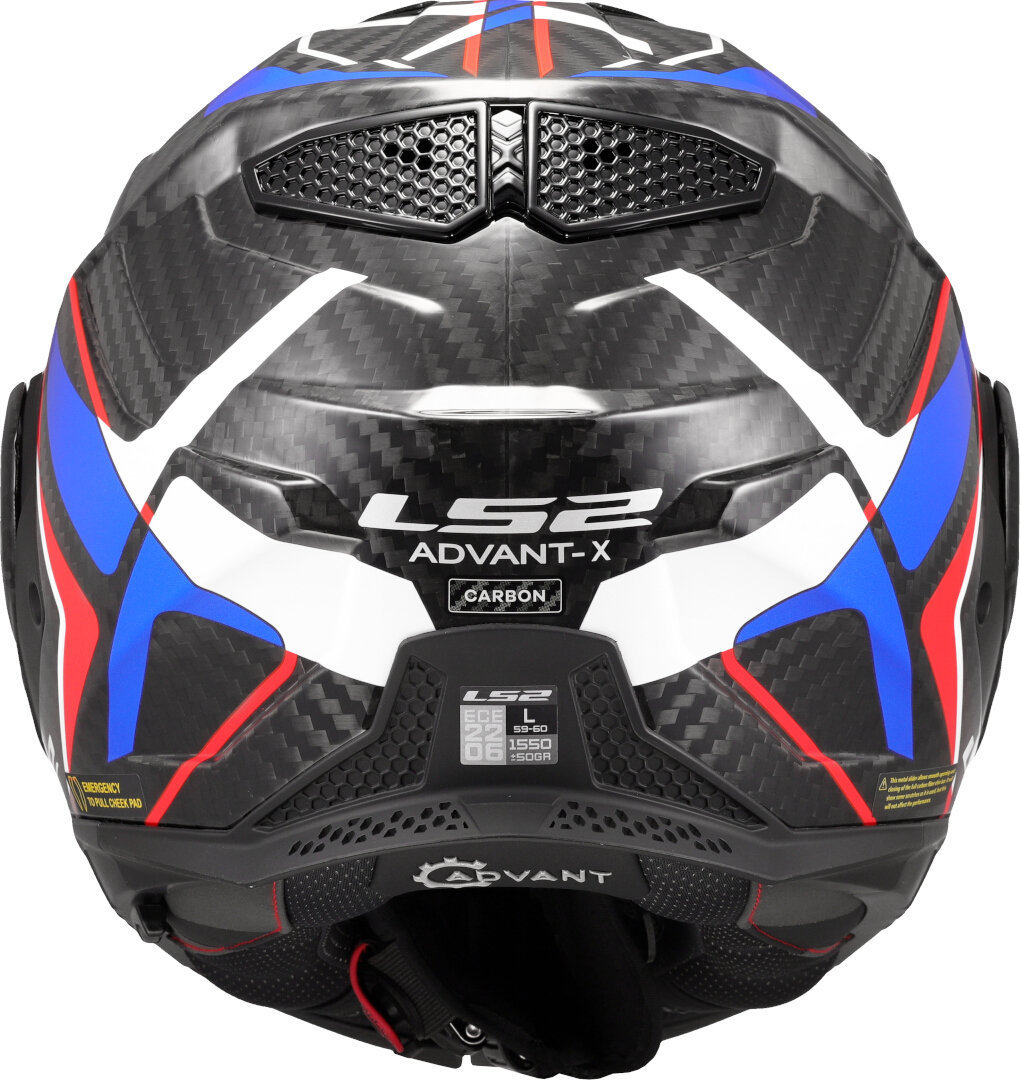 LS2 FF901 Advant X Carbon Future II Шлем белый/синий/красный М (57/58) Рисунок 4
