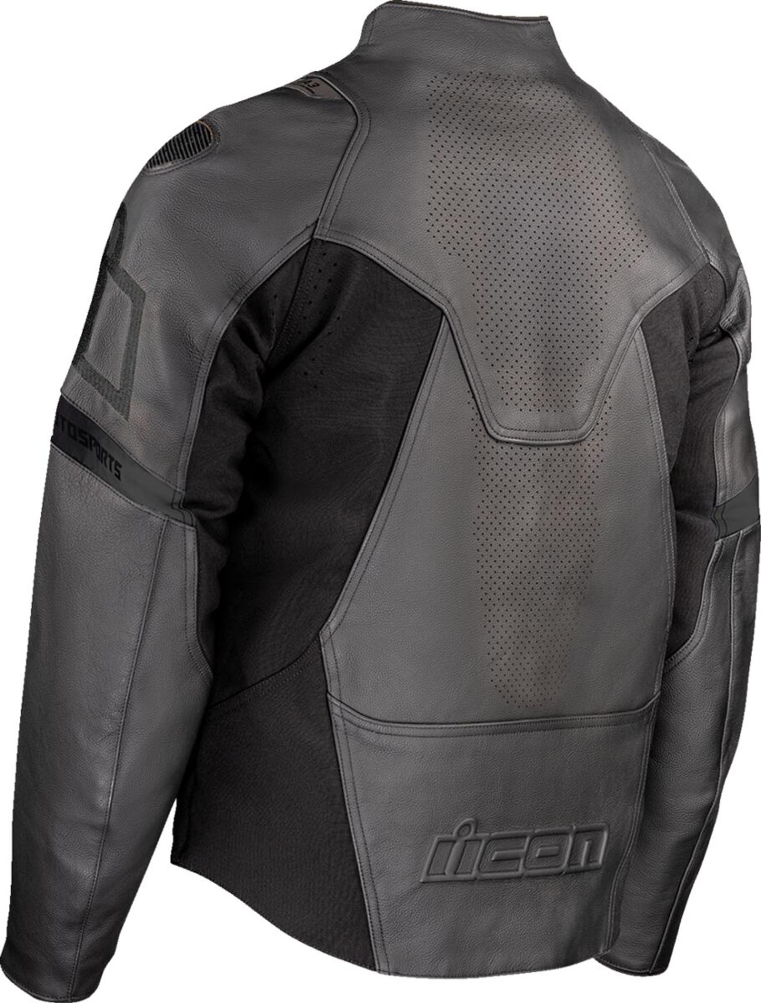 Icon Contra 3 Rizz Rizz Motorcycle Leather Jacket black 2XL Figure 2