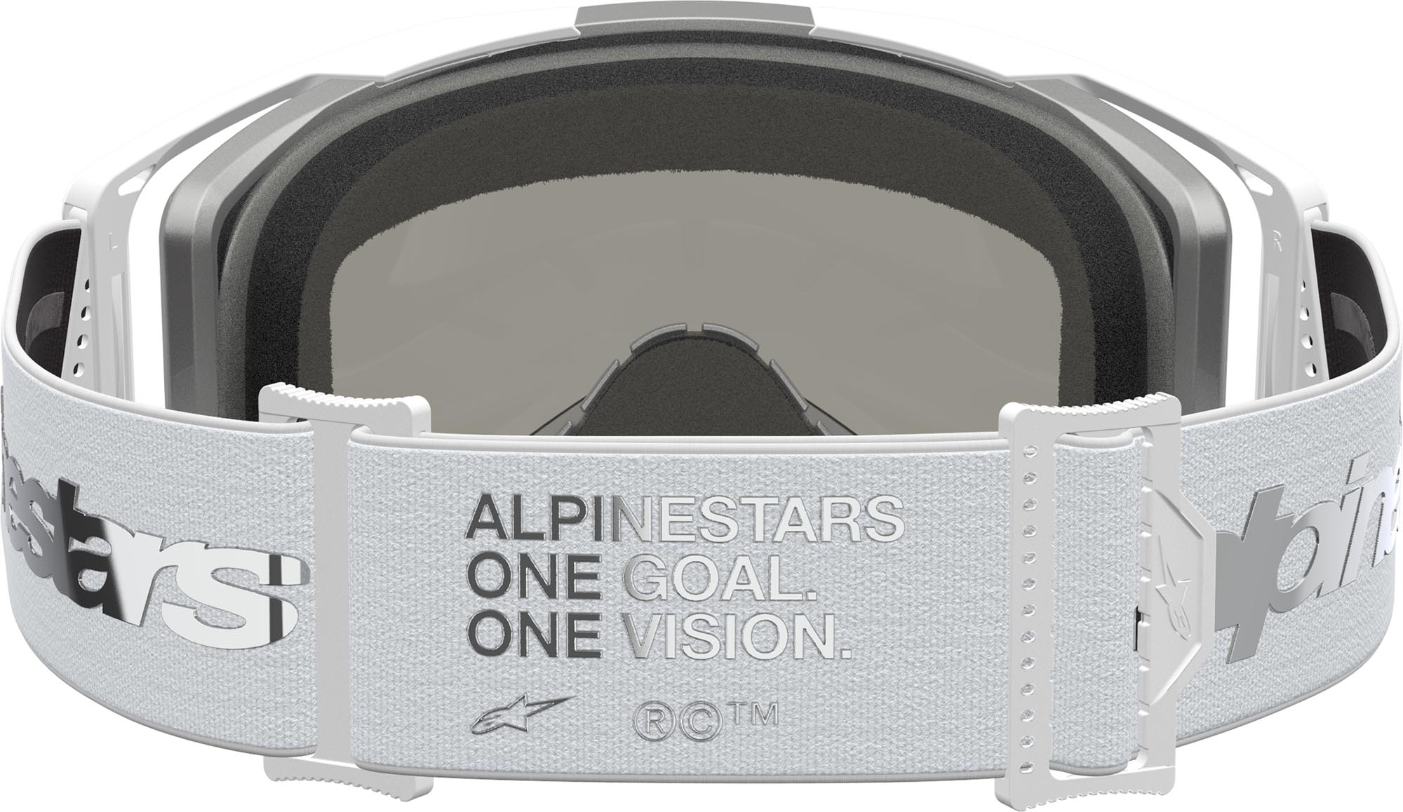 Alpinestars Vision 8 Amber Mirror Motocross Goggles white/silver Figure 2