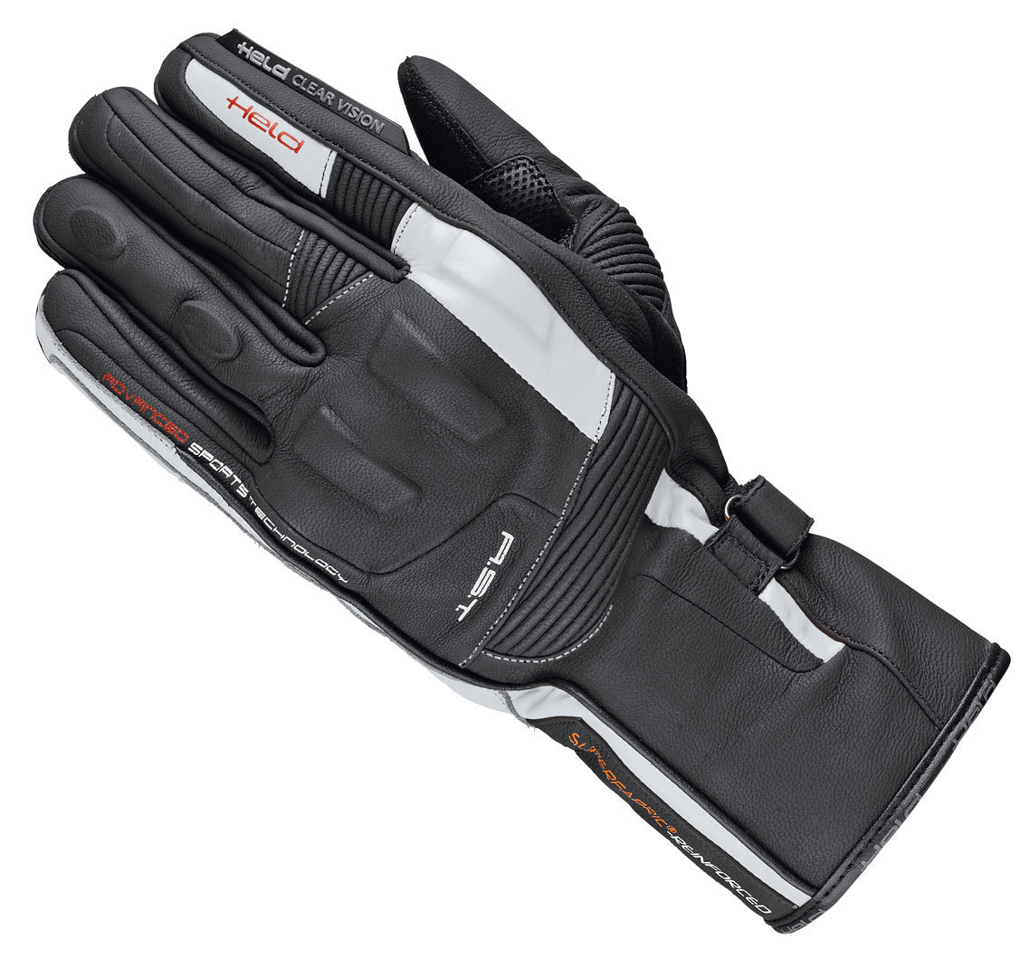 Held Secret-Pro Motorcykel handsker Sort/hvid 8 Figur 1