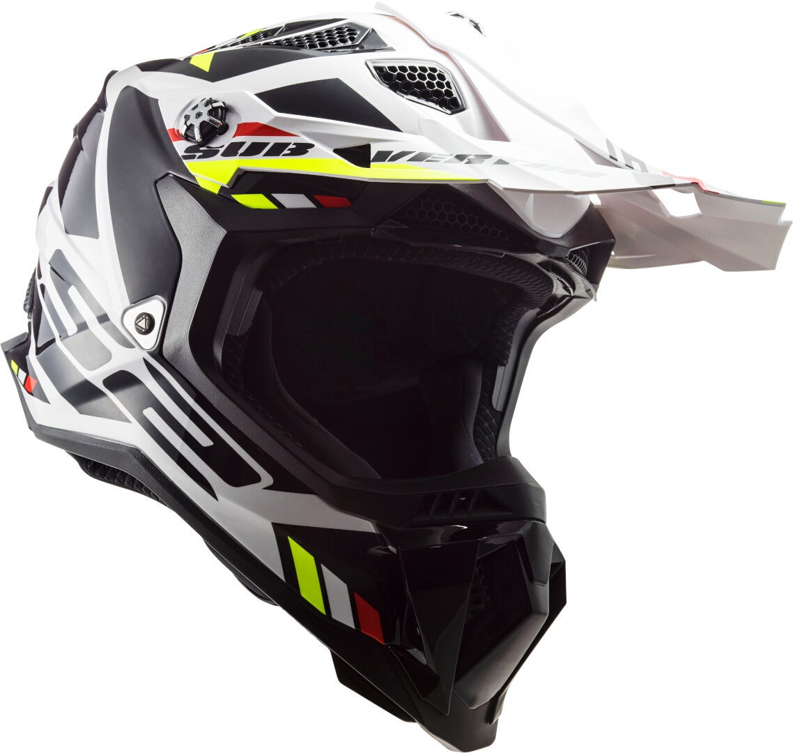 LS2 MX700 Subverter Evo II Stomp Cască de motocross Alb/Negru M (57/58) Figura 4
